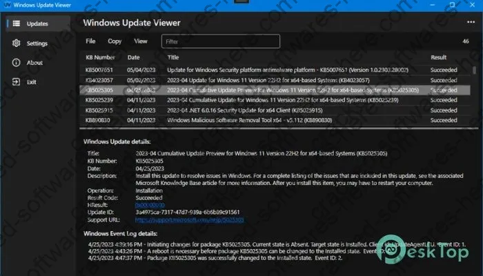 Windows Update Viewer Serial key